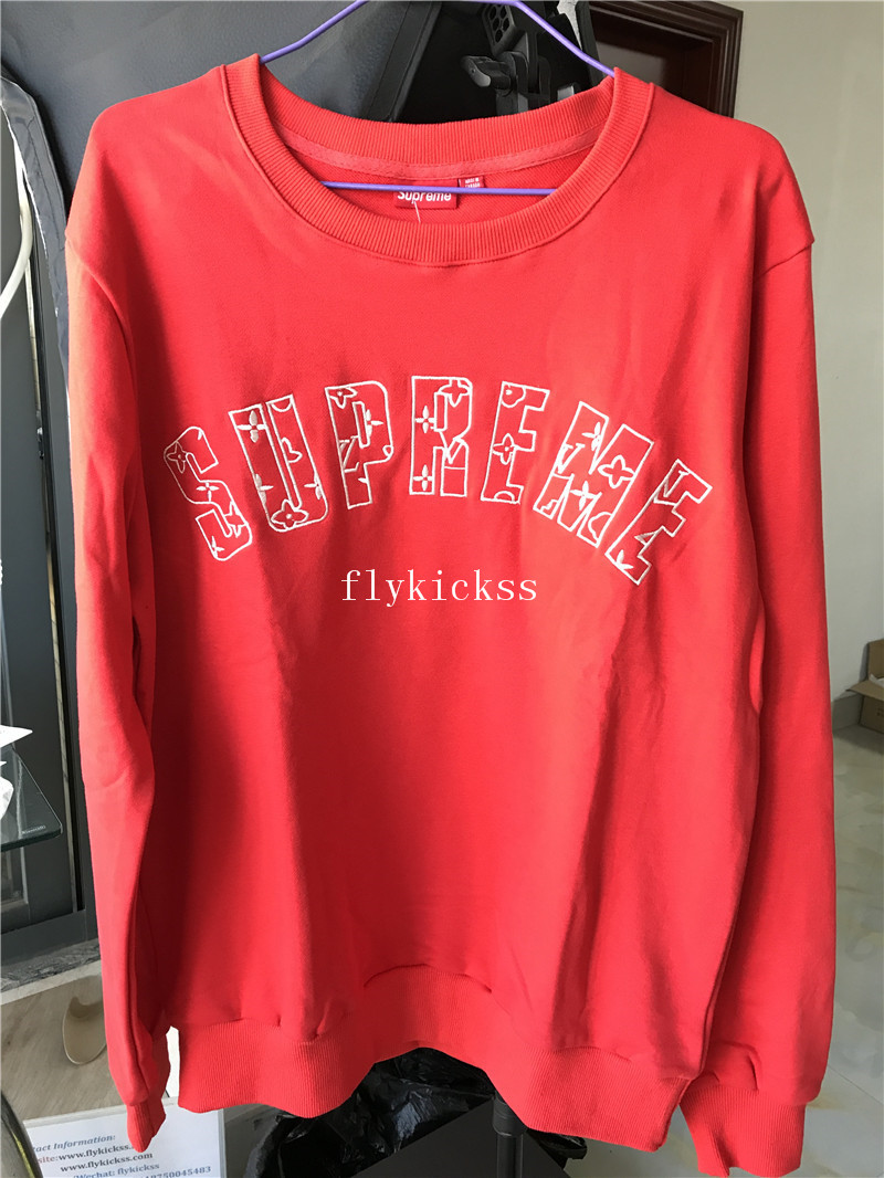 Supreme Logo Red Hoodie